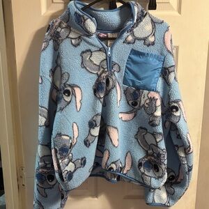 Disney Blue Stitch Fleece Sweatshirt